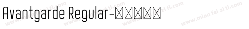 Avantgarde Regular字体转换